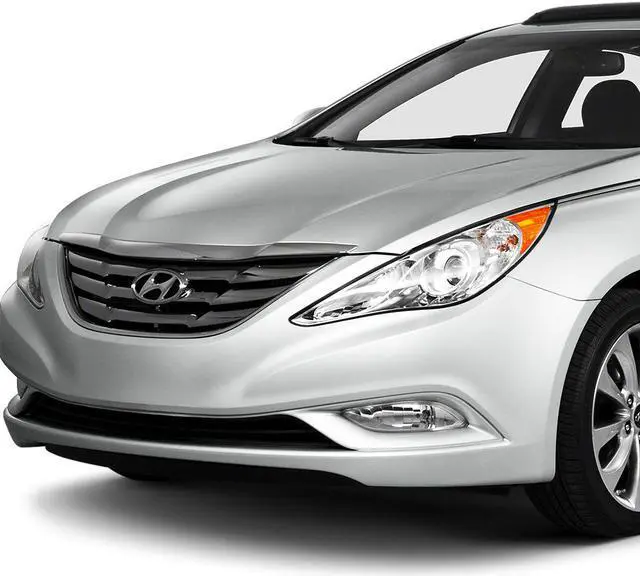 Alt view image 4 of 4 - DNA Motoring HL-OH-HSON11-CH-AM For 2011 to 2014 Sonata Pair Projector Headlight Chrome Housing Amber Corner Headlamps 12 13 Left + Right