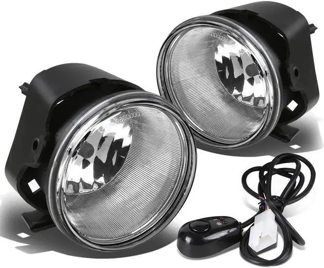 Alt view image 2 of 6 - DNA Motoring FL-300C05-CH For 2005 to 2010 Chrysler 300 Front Bumper Driving Fog Light+Bulbs+Switch Clear Lens 06 07 08 09