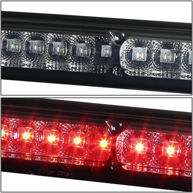 Alt view image 3 of 6 - DNA Motoring 3BL-F15097-LED-T2-SM For 1997 to 2005 Ford F150 F250 Excursion LED 3rd Third Tail Brake Light Rear Stop Lamp Smoked Housing 98 99 00 01 02 03 04