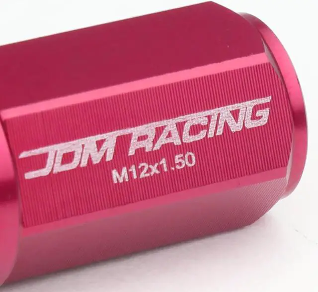 Alt view image 2 of 5 - DNA Motoring LN-ZTL-9027-15-PK 20-Piece M12 x 1.5 Aluminum Alloy Wheel Lug Nuts + 2 X Deep Drive Extension (Pink)