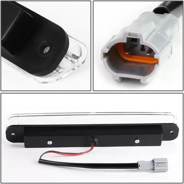 Alt view image 4 of 6 - DNA Motoring 3BL-HPASS94-LED-CH For 1993 to 1997 Isuzu Rodeo Honda Passport LED 3rd Third Tail Brake Light Rear Stop Lamp Chrome Housing 94 95 96