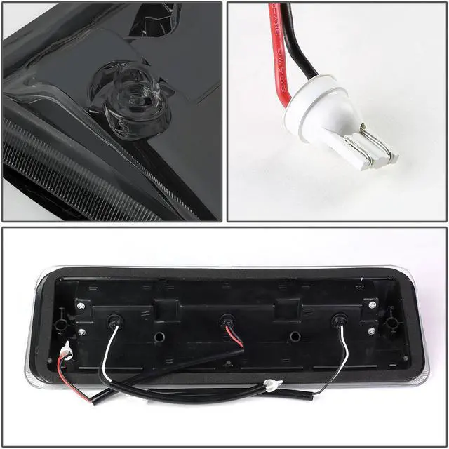 Alt view image 5 of 6 - DNA Motoring 3BL-F15004-3D-LED-SM For 2004 to 2010 Ford F150 Explorer Sport Trac Lincoln Mark LT 3D LED Bar 3rd Third Tail Brake Light w/Cargo Lamp Smoked Housing 05 06 07 08 09