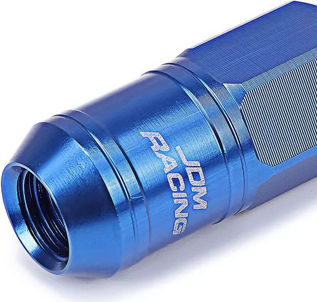 Alt view image 2 of 5 - DNA Motoring LN-ZTL-9015-15-BL 16-Piece M12 x 1.5 Aluminum Alloy Wheel Lug Nuts + 4 x Lock Nut + 1 x Lock Nut Key (Blue)