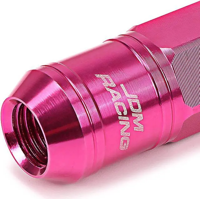 Alt view image 2 of 5 - DNA Motoring LN-ZTL-9015-15-PK 16-Piece M12 x 1.5 Aluminum Alloy Wheel Lug Nuts + 4 x Lock Nut + 1 x Lock Nut Key (Pink)