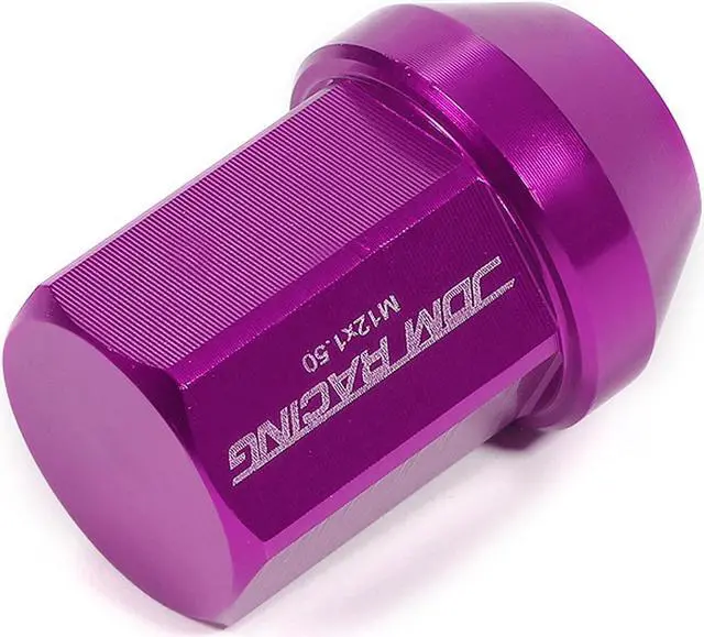 Alt view image 3 of 5 - DNA MOTORING LN-ZTL-9018-15-PP 20Pcs Purple M12X1.5 25mmx35mm Aluminum Closed-End Lug Nuts+Deep Drive Extension Adapter