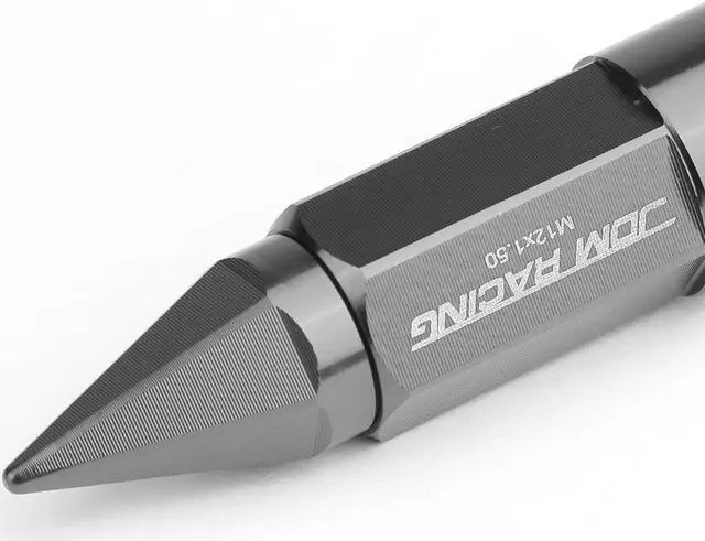 Alt view image 3 of 5 - DNA Motoring LN-ZTL-9028-15-GM 20-Piece M12 x 1.5 Open/Closed End Aluminum Alloy Wheel Lug Nuts + 2 X Deep Drive Extension (Gun Metal)