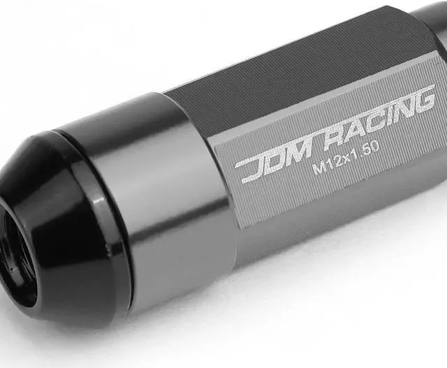 Alt view image 2 of 5 - DNA Motoring LN-ZTL-9028-15-GM 20-Piece M12 x 1.5 Open/Closed End Aluminum Alloy Wheel Lug Nuts + 2 X Deep Drive Extension (Gun Metal)