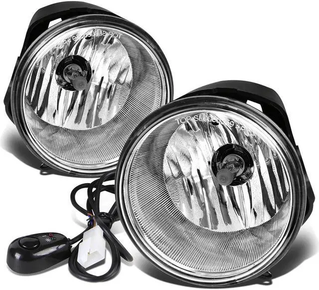 Alt view image 3 of 6 - DNA Motoring FL-300C05-CH For 2005 to 2010 Chrysler 300 Front Bumper Driving Fog Light+Bulbs+Switch Clear Lens 06 07 08 09