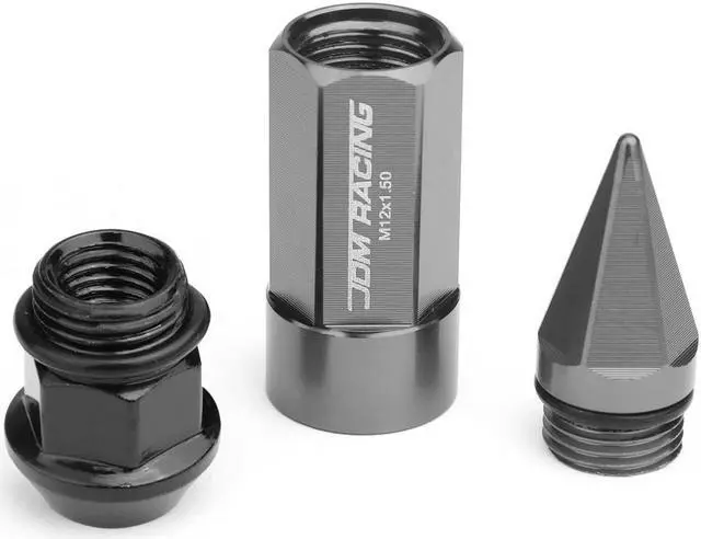 Alt view image 4 of 5 - DNA Motoring LN-ZTL-9028-15-GM 20-Piece M12 x 1.5 Open/Closed End Aluminum Alloy Wheel Lug Nuts + 2 X Deep Drive Extension (Gun Metal)