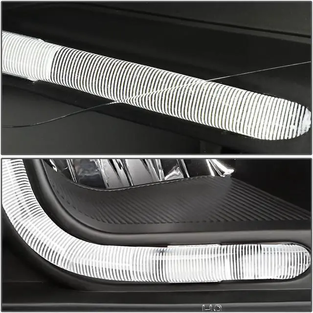 Alt view image 4 of 7 - DNA Motoring HL-LB-CI06-BK-AM For 2006 to 2016 Chevy Monte Carlo Impala Limited LED DRL Light Bar Headlight Black Housing Amber Corner Headlamp 07 08 09 10 11 12 13 14 15
