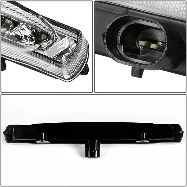 Alt view image 4 of 6 - DNA Motoring 3BL-CCV97-LED-CH For 1997 to 2004 Chevy Corvette C5 Rear LED 3rd Third Tail Brake Light Chrome Housing Lamp 98 99 00 01 02 03