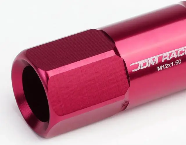 Alt view image 3 of 5 - DNA Motoring LN-ZTL-9022-15-PK 20-Piece M12 x 1.5 Aluminum Alloy Wheel Lug Nuts +1 X Deep Drive Extension (Pink)