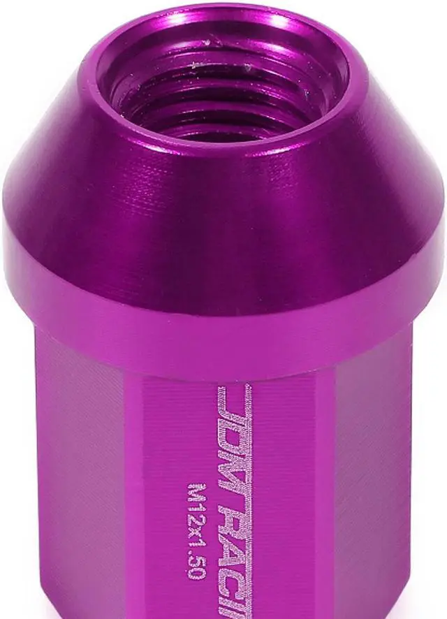 Alt view image 4 of 5 - DNA MOTORING LN-ZTL-9018-15-PP 20Pcs Purple M12X1.5 25mmx35mm Aluminum Closed-End Lug Nuts+Deep Drive Extension Adapter