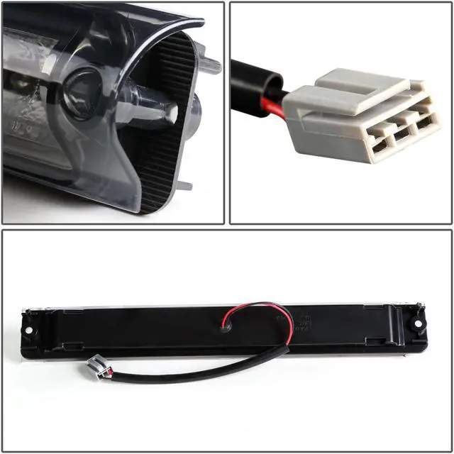 Alt view image 4 of 6 - DNA Motoring 3BL-F15097-LED-T2-SM For 1997 to 2005 Ford F150 F250 Excursion LED 3rd Third Tail Brake Light Rear Stop Lamp Smoked Housing 98 99 00 01 02 03 04