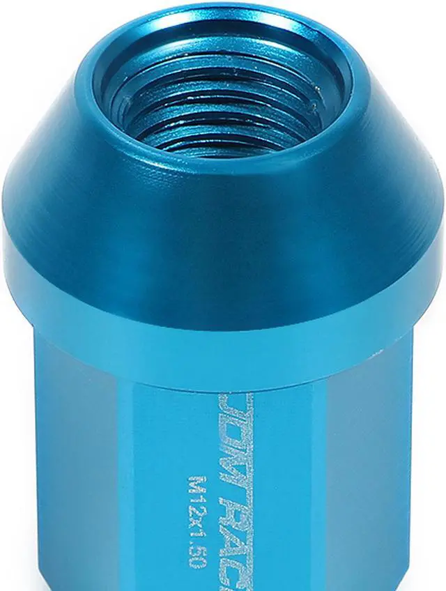 Alt view image 4 of 5 - DNA Motoring LN-ZTL-9018-15-LB 20-Piece M12 x 1.5 Aluminum Alloy Wheel Lug Nuts + Deep Drive Extension (Light Blue)