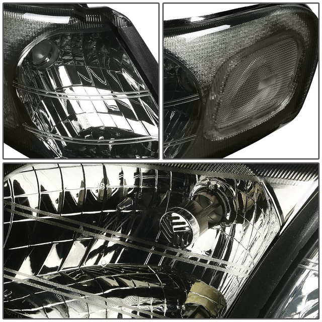 Speed Daddy Black Housing Headlights W/ Clear Corner For Chevy Venture & Montana (1997-2005) – Driver & Passenger
