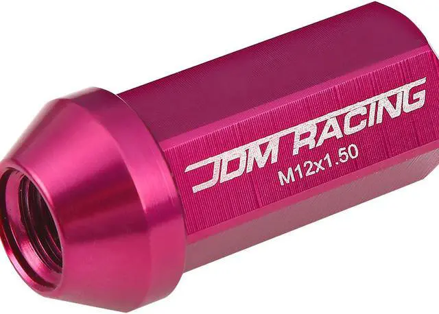 Alt view image 2 of 5 - DNA Motoring LN-ZTL-9019-15-PK 20-Piece M12 x 1.5 Aluminum Alloy Wheel Lug Nuts + Deep Drive Extension (Pink)