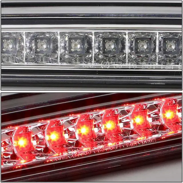 Alt view image 2 of 6 - DNA Motoring 3BL-FRAN93-LED-CH For 1993 to 2016 Ford Super Duty Ranger Mazda B-Series LED 3rd Third Tail Brake Light Rear Stop Lamp Chrome Housing 94 95 96 97 98 99 00 11 12 13 14 15
