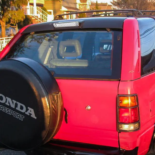 Alt view image 5 of 6 - DNA Motoring 3BL-HPASS94-LED-CH For 1993 to 1997 Isuzu Rodeo Honda Passport LED 3rd Third Tail Brake Light Rear Stop Lamp Chrome Housing 94 95 96