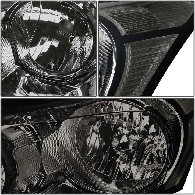 Alt view image 2 of 5 - DNA Motoring HL-OH-HA084D-SM-CL1-T2 For 2008 to 2012 Honda Accord 8th Gen 4-Dr Sedan Pair OE Style Smoked Housing Clear Corner Headlight Headlamp 09 10 11 Left + Right