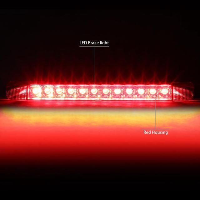 Alt view image 2 of 6 - DNA Motoring 3BL-4RUNNER10-LED-RD For 2010 to 2016 Toyota 4Runner Highlander Prius C Sienna LED 3rd Third Tail Brake Light Stop Lamp Red Housing 11 12 13 14 15