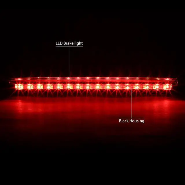 Alt view image 2 of 5 - DNA Motoring 3BL-GMCEQ05-LED-BK For 2005 to 2006 Chevy Equinox Pontiac Torrent LED 3rd Third Tail Brake Light Rear Stop Lamp Black Housing 05 06