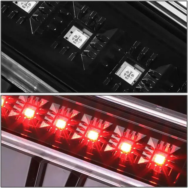 Alt view image 3 of 6 - DNA Motoring 3BL-JWR07-CL For 2007 to 2017 Jeep Wrangler JK LED 3rd Third Tail Brake Light Rear Stop Lamp Chrome Housing 08 09 10 11 12 13 14 15 16