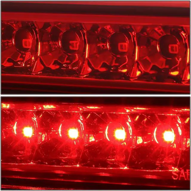 Alt view image 3 of 6 - DNA Motoring 3BL-FJC06-LED-RD For 2007 to 2014 Toyota FJ Cruiser GSJ15W LED 3rd Third Tail Brake Light Rear Stop Lamp Red Housing 08 09 10 11 12 13