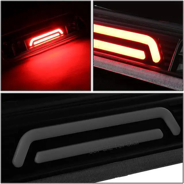 Alt view image 3 of 6 - DNA Motoring 3BL-F15004-3D-LED-BK-SM For 2004 to 2010 Ford F150 Explorer Sport Trac Lincoln Mark LT 3D LED Bar 3rd Third Tail Brake Light w/Cargo Lamp Smoked Lens 05 06 07 08 09