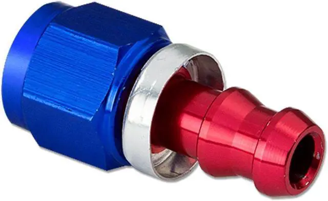 Main image of DNA Motoring FT-4104-001 4AN Straight Swivel Fuel Line Hose Push-On Male Union Adapter With Reusable End