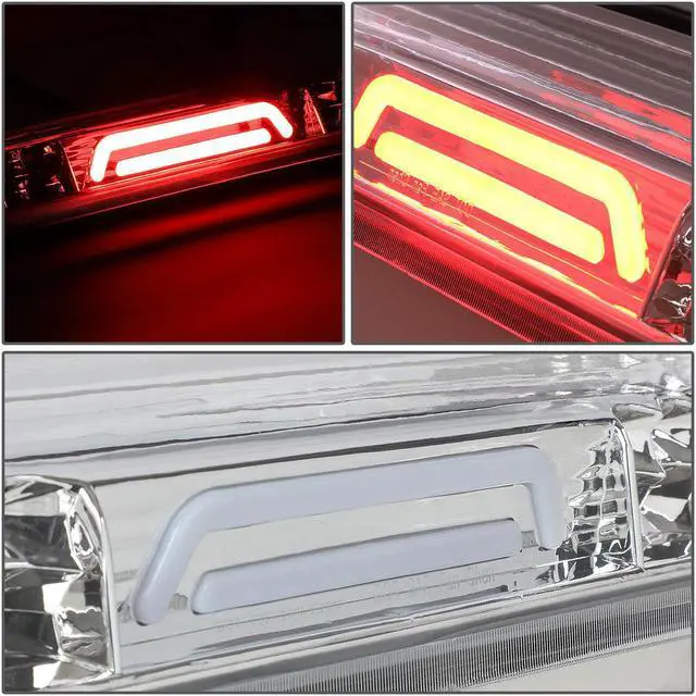 Alt view image 3 of 6 - DNA Motoring 3BL-F15004-3D-LED-CH For 2004 to 2010 Ford F150 Explorer Sport Trac Lincoln Mark LT 3D LED Bar 3rd Third Tail Brake Light w/Cargo Lamp Chrome Housing 05 06 07 08 09