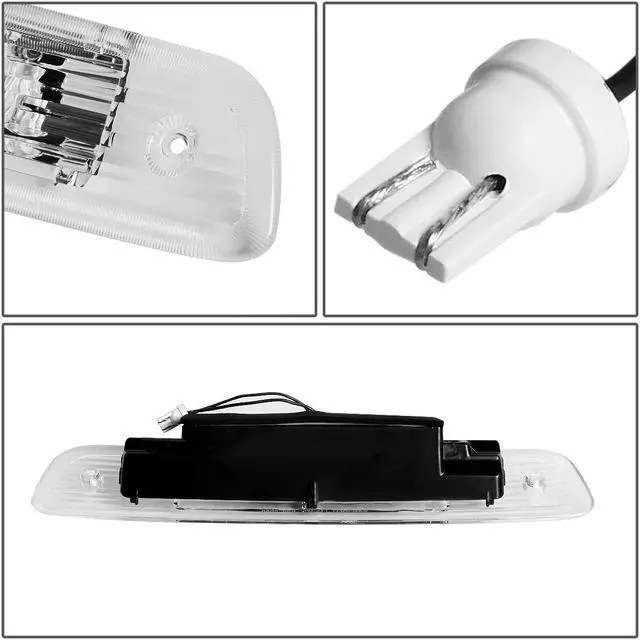 Alt view image 4 of 6 - DNA Motoring 3BL-TH01-LED-CH For 2001 to 2003 Toyota Highlander XU20 LED 3rd Third Tail Brake Light Rear Stop Lamp Chrome Housing 02 01 03