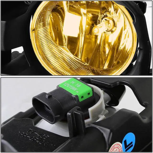 Alt view image 3 of 5 - DNA Motoring FL-ZTL-155-AM For 2013 to 2016 Toyota RAV4 XA40 Pair Bumper Driving Fog Light Lamp+Switch Amber Lens 14 15