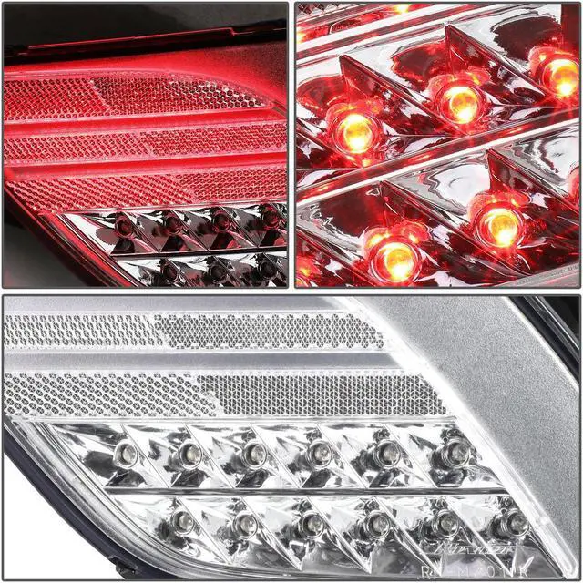 Alt view image 3 of 5 - DNA Motoring FRL-CX5-LED-CH For 2013 to 2016 Mazda CX5 Pair Rear Bumper LED Reflector Tail Brake Fog Lights (Clear Housing) 14 15