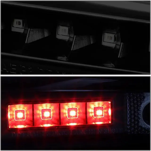Alt view image 4 of 7 - DNA Motoring TGL-DRAM03-3D-LED-BK-SM for 2003 to 2006 Dodge Ram Truck Tinted Housing 3D LED Bar Rear Center Tailgate Lamp Brake Light 04 05