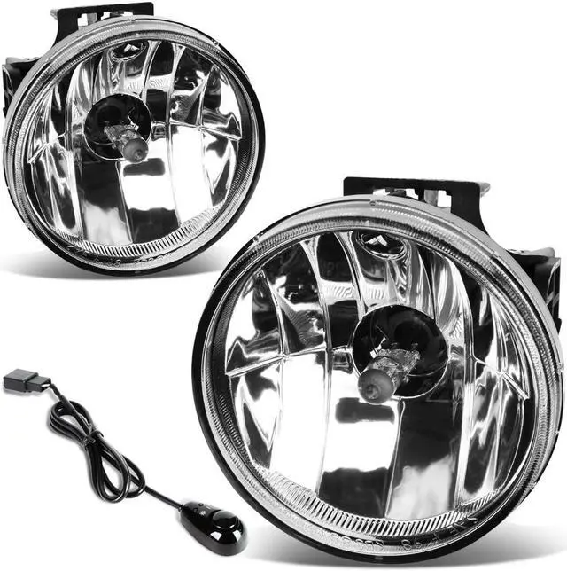 Main image of DNA Motoring FL-T043-CH For 1999 to 2002 Dodge Ram Sport Package Pair Bumper Driving Fog Light + Wiring Kit + Switch (Clear Lens) 00 01