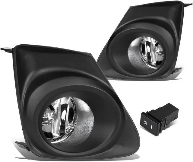 Main image of DNA Motoring FL-ZTL-151-CH For 2011 to 2013 Toyota Corolla E140 Pair Bumper Driving Fog Lights w/Bezel & Switch (Clear Lens) 12