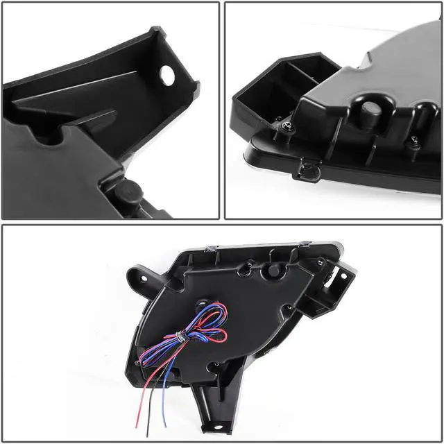 Alt view image 4 of 5 - DNA Motoring FRL-CX5-LED-CH For 2013 to 2016 Mazda CX5 Pair Rear Bumper LED Reflector Tail Brake Fog Lights (Clear Housing) 14 15