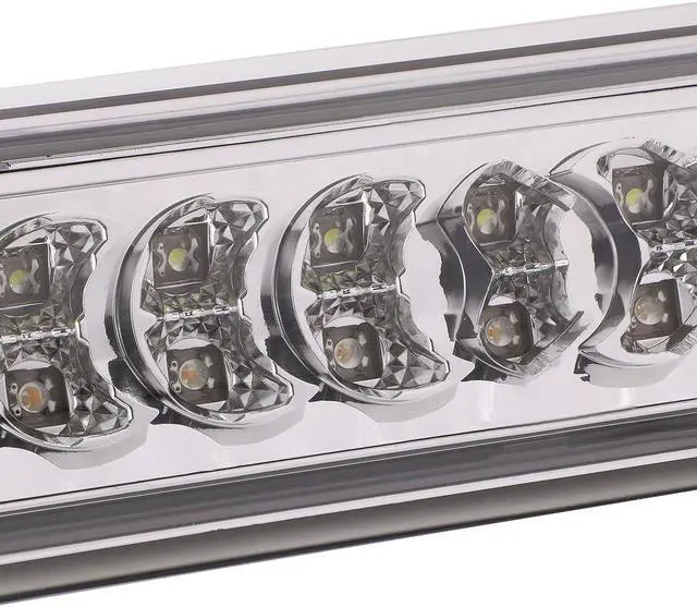 Alt view image 2 of 4 - DNA Motoring TB-302P For Dodge Ram ABS Plastic Two 2 Dual Row LED third 3rd brake light (Clear Lens) - 3rd gen DR / DH / D1 /DC / DM