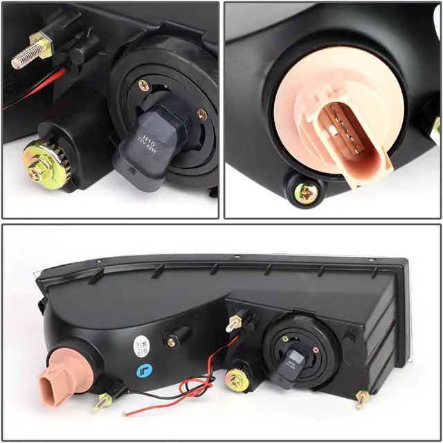 Alt view image 4 of 5 - DNA Motoring FL-ZTL-258-CH For 2007 to 2014 Cadillac Escalade ESV/EXT Pair Bumper Driving LED DRL Fog Light Lamp Clear Lens 08 09 10 11 12 13