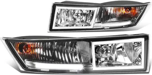 Main image of DNA Motoring FL-ZTL-258-CH For 2007 to 2014 Cadillac Escalade ESV/EXT Pair Bumper Driving LED DRL Fog Light Lamp Clear Lens 08 09 10 11 12 13