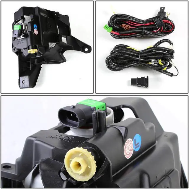 Alt view image 4 of 5 - DNA Motoring FL-ZTL-155-AM For 2013 to 2016 Toyota RAV4 XA40 Pair Bumper Driving Fog Light Lamp+Switch Amber Lens 14 15