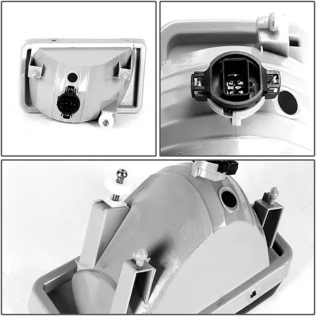 Alt view image 4 of 7 - DNA Motoring FL-ZTL-111-CH For 2007 to 2015 Chevy GMC GMT900 Truck Pair Bumper Driving Fog Lights (Clear Lens) 08 09 10 11 12 13 14