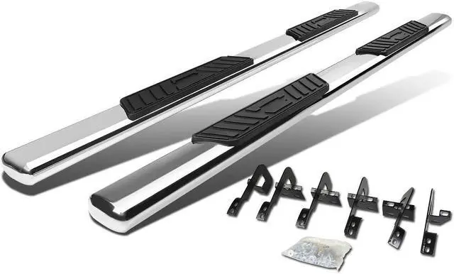 Main image of DNA Motoring STEPB-5O-939-SS For 2009 to 2014 Ford F150 Supercrew Cab Stainless Steel 5" Oval Side Step Nerf Bar Running Board Left + Right 10 11 12 13