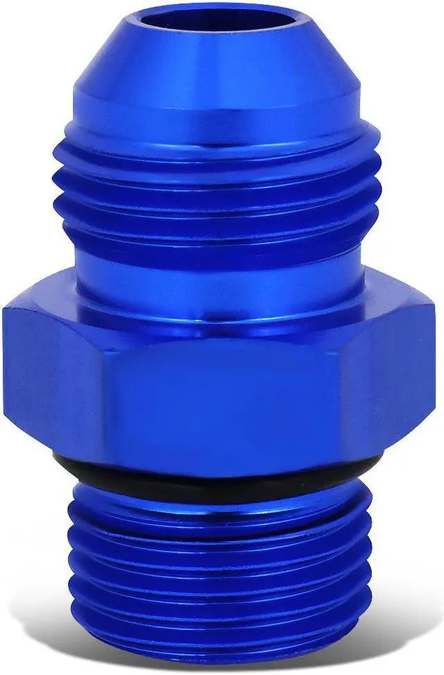 Main image of DNA Motoring FT-4908-004-BL Aluminum AN8 8AN AN-8 M18*1.5 Oil/Fuel Line Hose/Gauge Male/Female Fitting Connector Blue