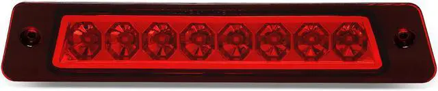 Main image of DNA Motoring 3BL-FM87-LED-RD For 1987 to 1993 Ford Mustang GT / LX Convertible w/Spoiler Full LED Third Tail Brake Light Rear Center Stop Lamp Red