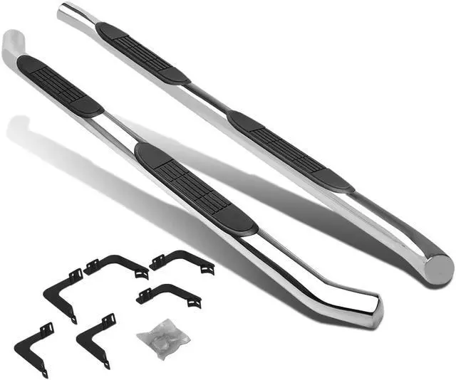 Main image of DNA Motoring STEPB-3-054-SS For 2005 to 2020 Nissan Frontier Crew Cab Stainless Steel 3" Side Step Nerf Bar Running Board Left + Right 06 07 08 09 10 11 12