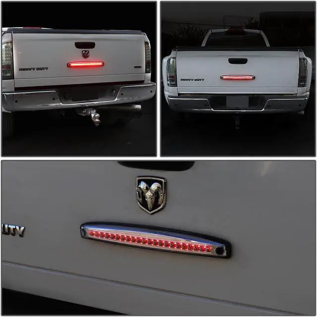 Alt view image 6 of 7 - DNA Motoring TGL-DRAM03-LED-CH-L For 2003 to 2006 Dodge Ram Truck 2500 / 3500 Sequential Chasing LED Tail Gate Third 3rd Brake Light Lamp Bar Clear 04 05