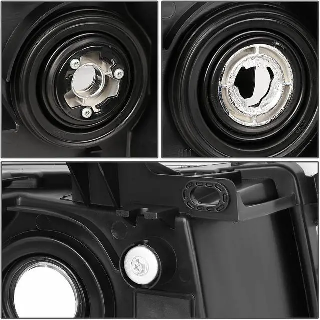 Alt view image 5 of 6 - DNA Motoring HL-OH-CSIL07-CH-AM For 2007 to 2013 Chevy Silverado 1500 2500HD 3500HD Headlight Chrome Housing Amber Corner Headlamp 08 09 10 11 12 Left + Right