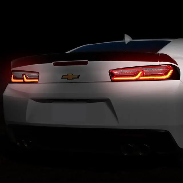 Alt view image 6 of 6 - DNA Motoring TL-LED-3D-CC16-RD For 2016 to 2018 Chevy Camaro Full LED 3D Tube Bar+Sequential Turn Signal Tail Brake Light Reverse Lamps (Red) 17